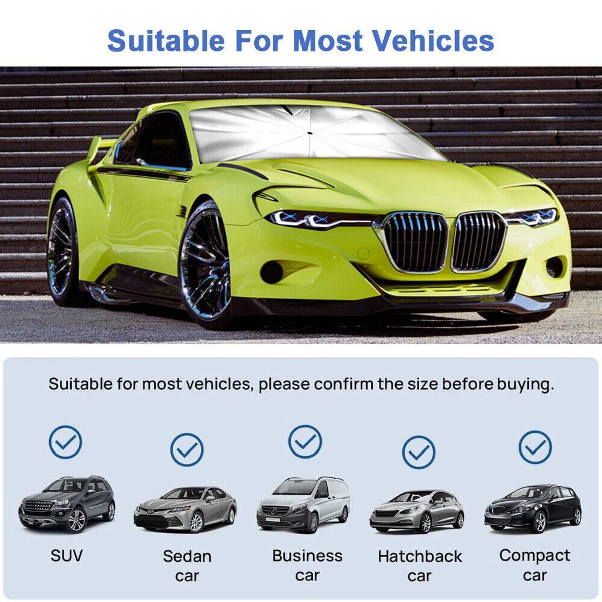 GENERICO - SOMBRILLA PROTECTORA PARA EL CONDUCTOR CONTRA EL SOL