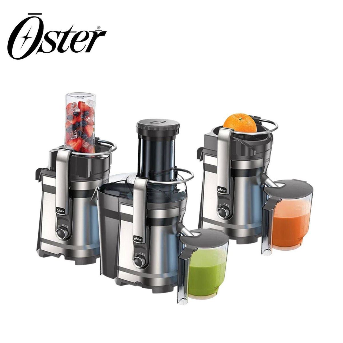 OSTER - Extractor de jugos 3 En 1 Oster FPSTJE318C 1000 W