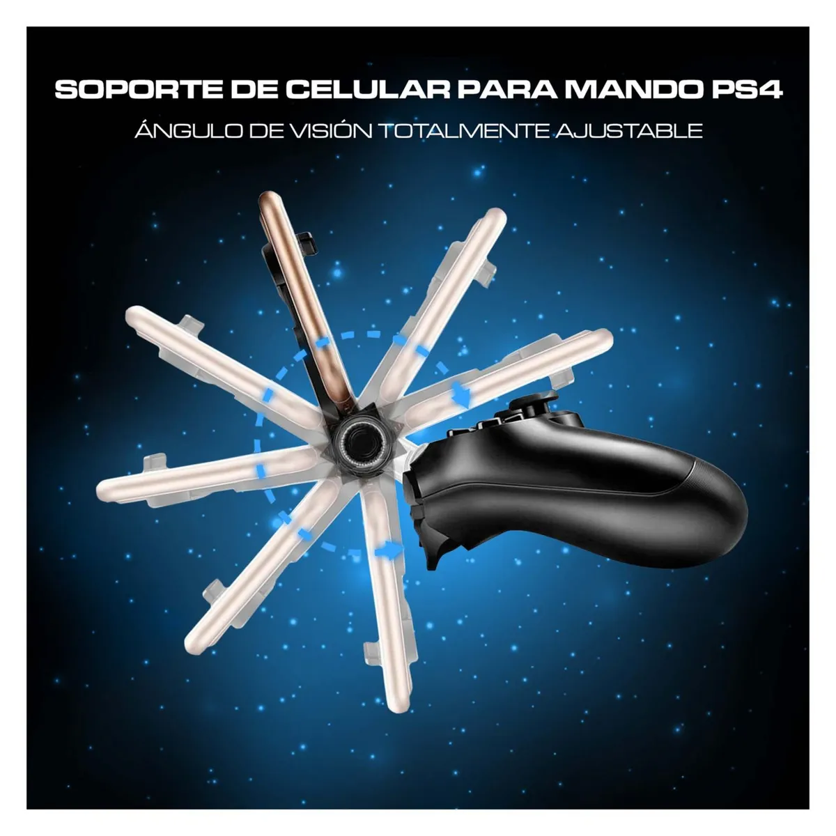DOBE - Soporte de celular para mando ps4 dualshock 4 fat slim pro