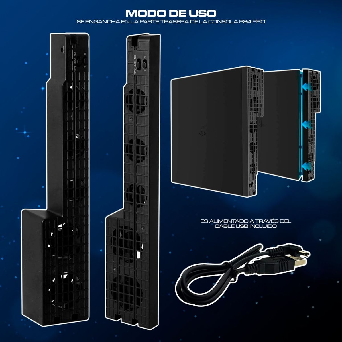 DOBE - Cooler Para Playstation 4 Pro Ventilador Para Ps4 Pro