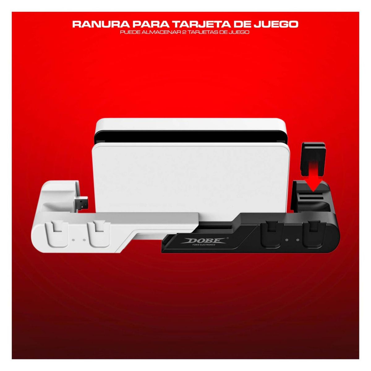 DOBE - Base Cargador Para Nintendo Switch Oled 6 En 1