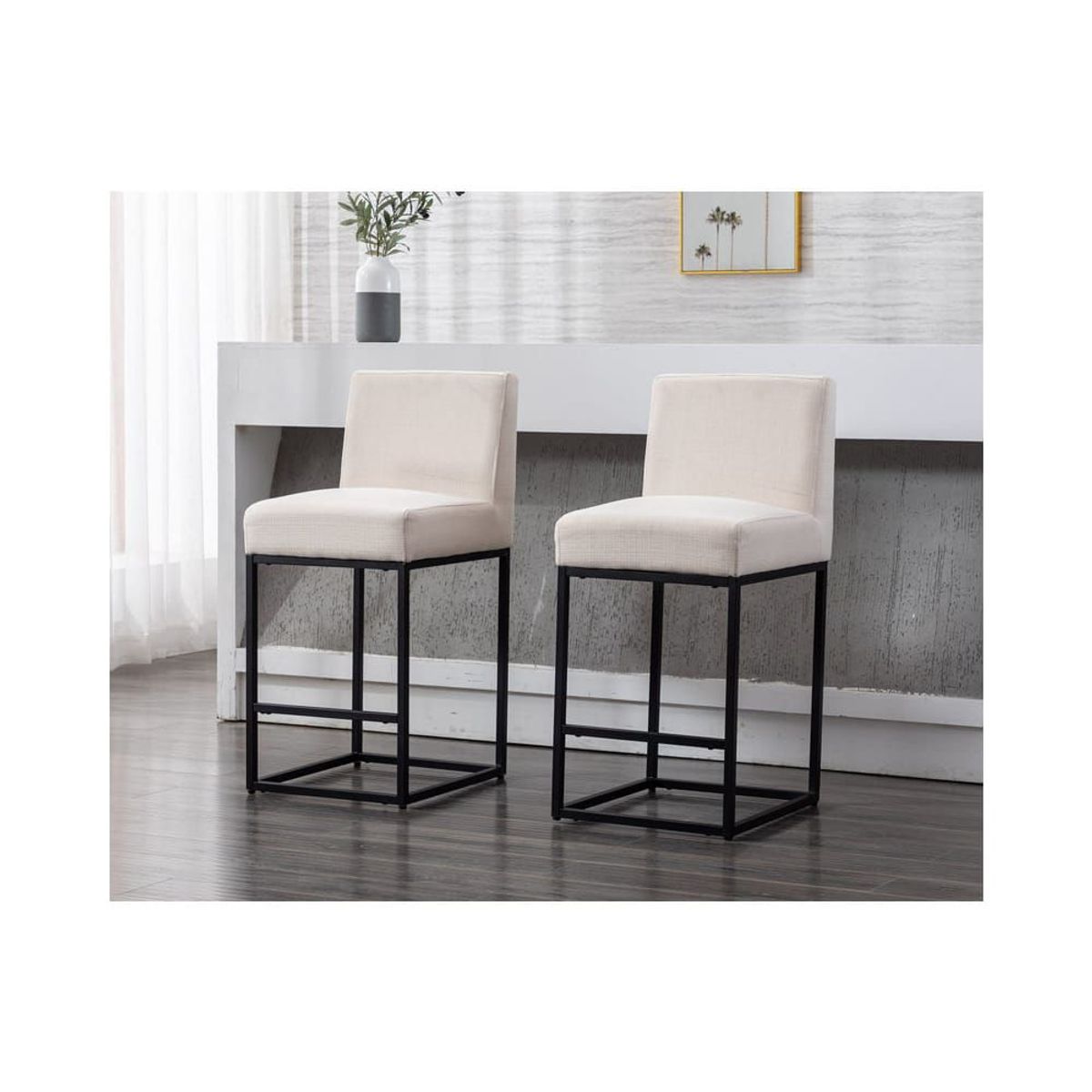 GENERICO - Banco Bar Lively Cream Set X 2 Pandora Home