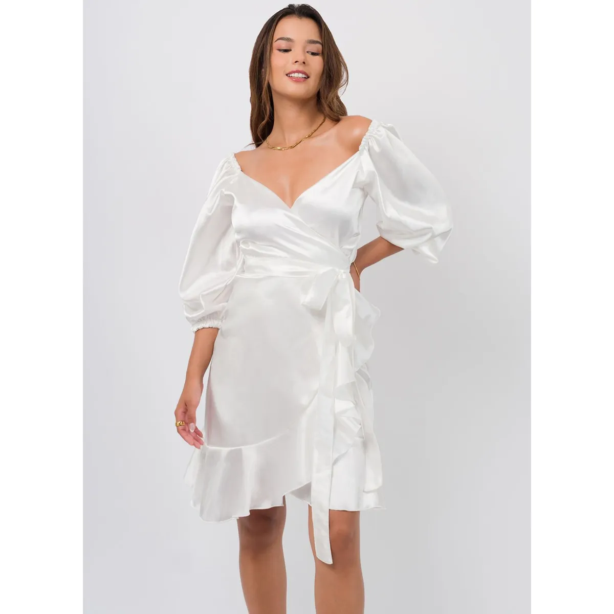 DOLCATTA - Vestido Estelle - White Color - Dolcatta