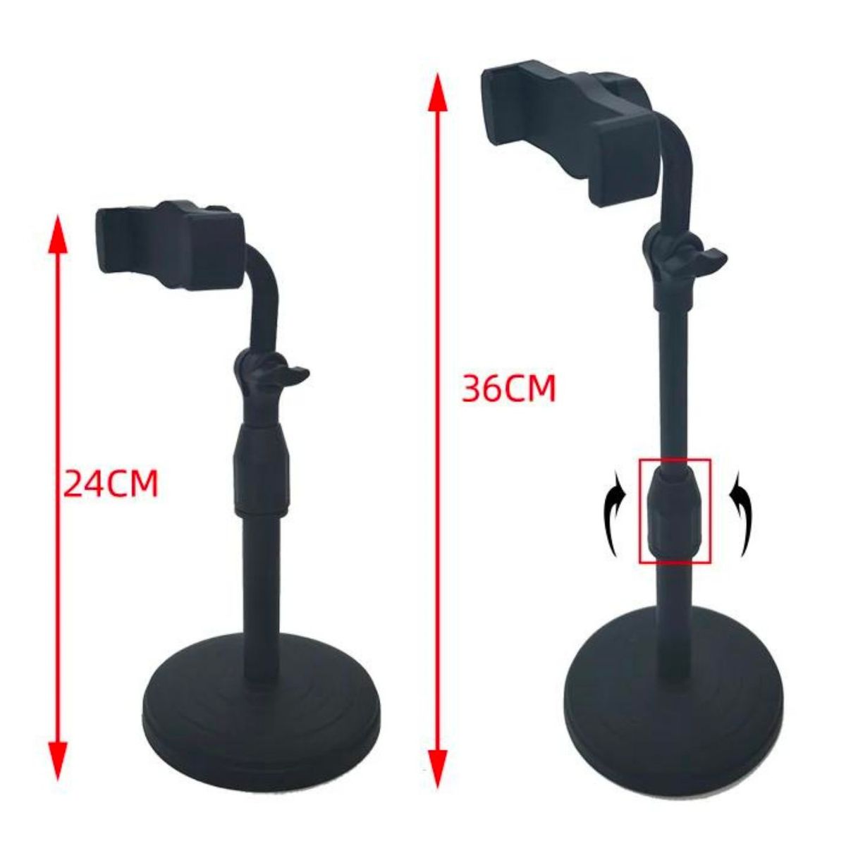 GENERICO - Soporte para Celular Escritorio Expandible 38 cm