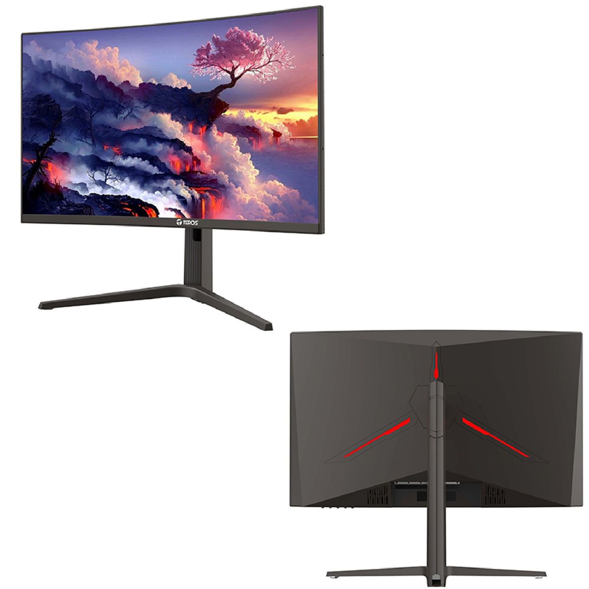 TEROS - Monitor Curvo Gaming 31.5" 2K QHD, 2560 x 1440, HDMI/ DP/FREESYNC