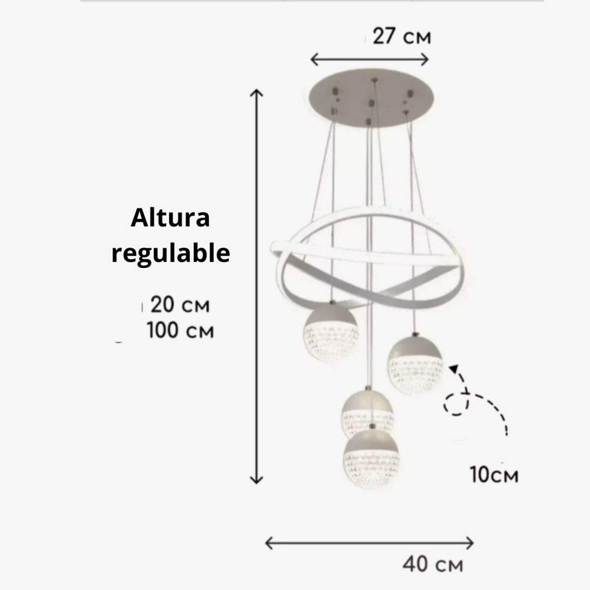 GENERICO - Lámpara colgante LED Minimalista