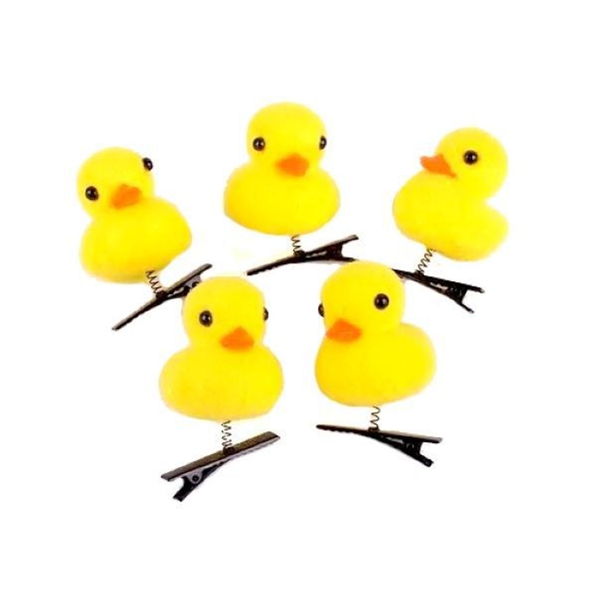 GENERICO - GANCHO PATITO KAWAII PINZA SET DE 50 UNIDADES