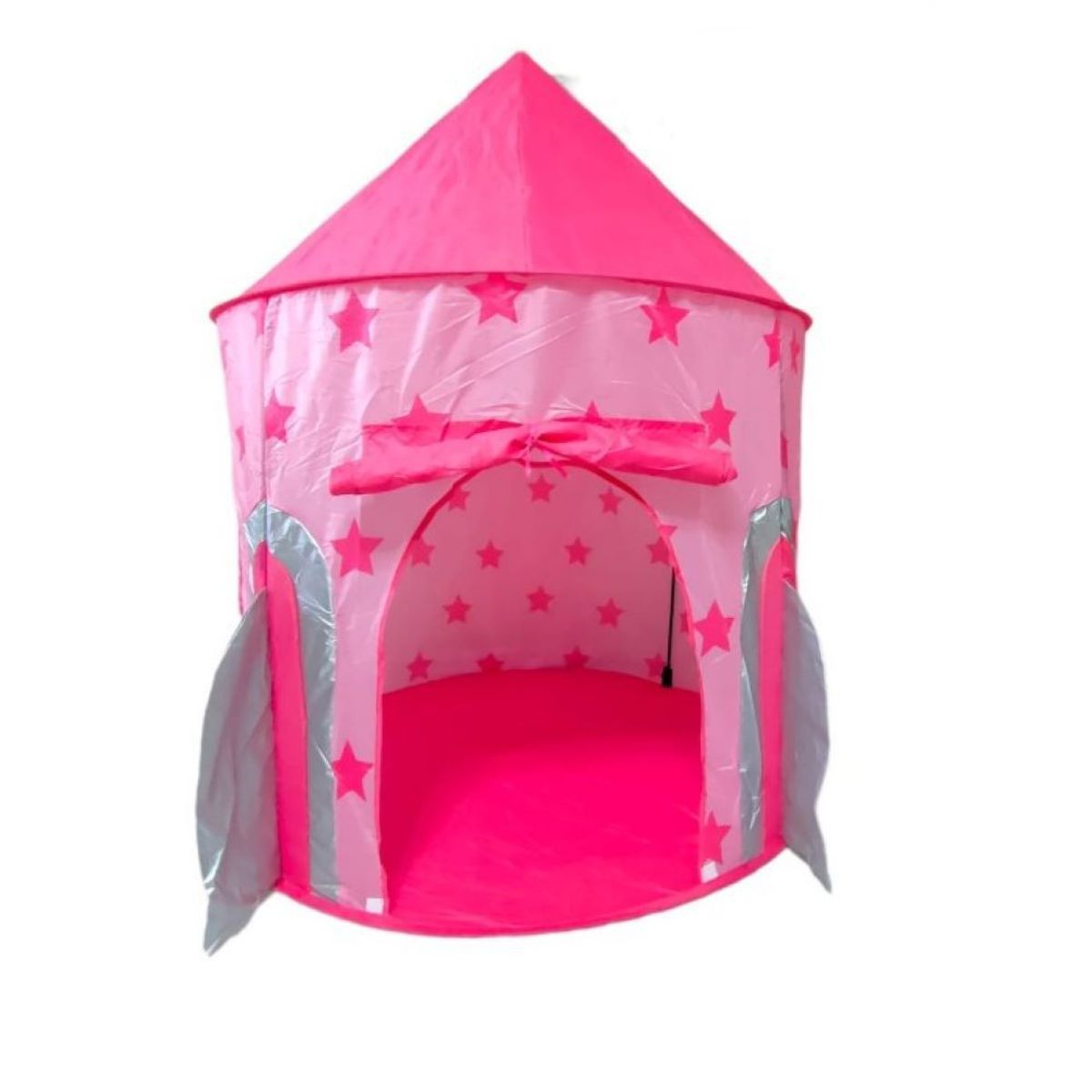EVERBEST - Carpa Tunel 2 en 1 modelo Cohete Rosado