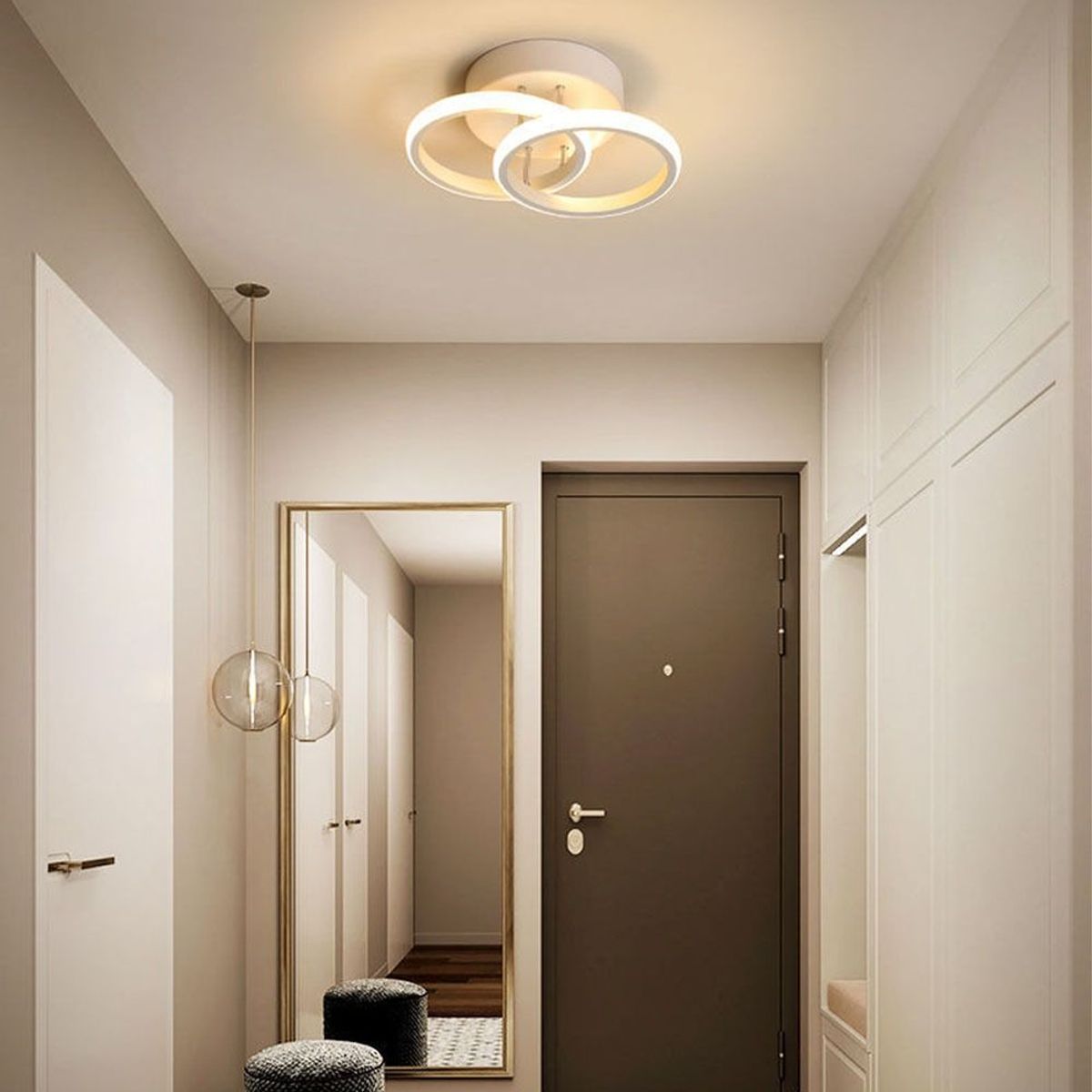 HOME NEAT - Lámparas de Techo LED acrílica Moderno 18W 3 Colores