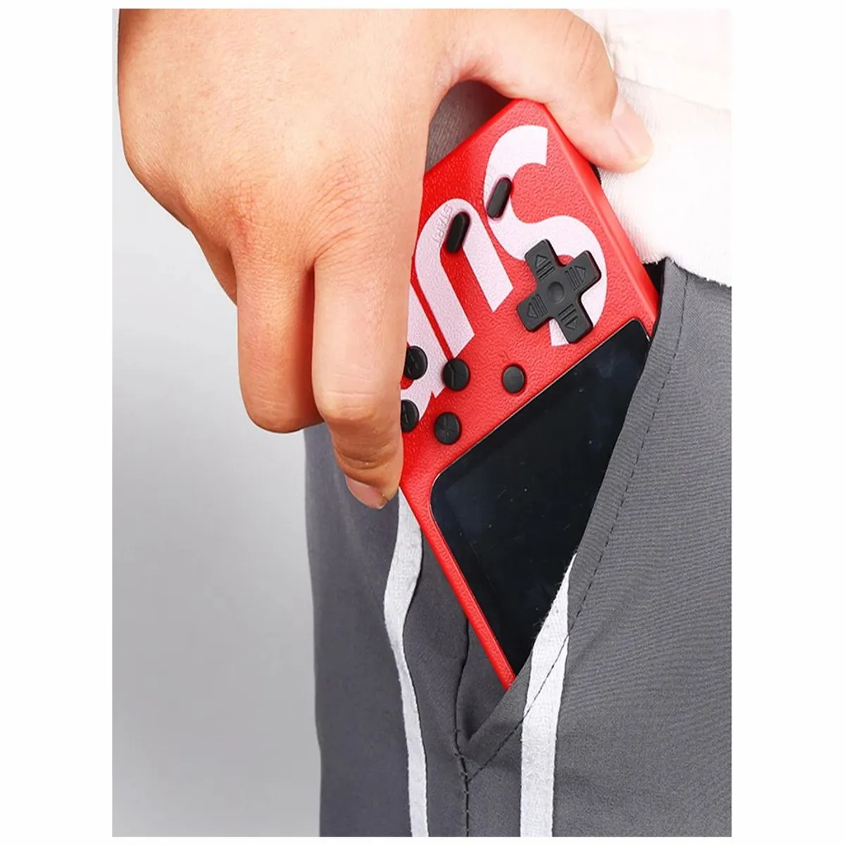 CORRERREY - Consola de videojuegos portátil 400 en 1 miniconsola 24 pulgadas TV