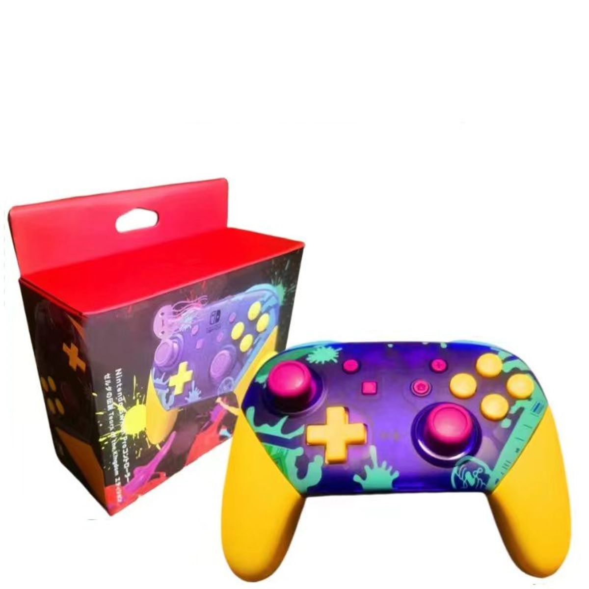CORRERREY - Control para nintendo switch pro bluetooth joystick Splatoon octopus