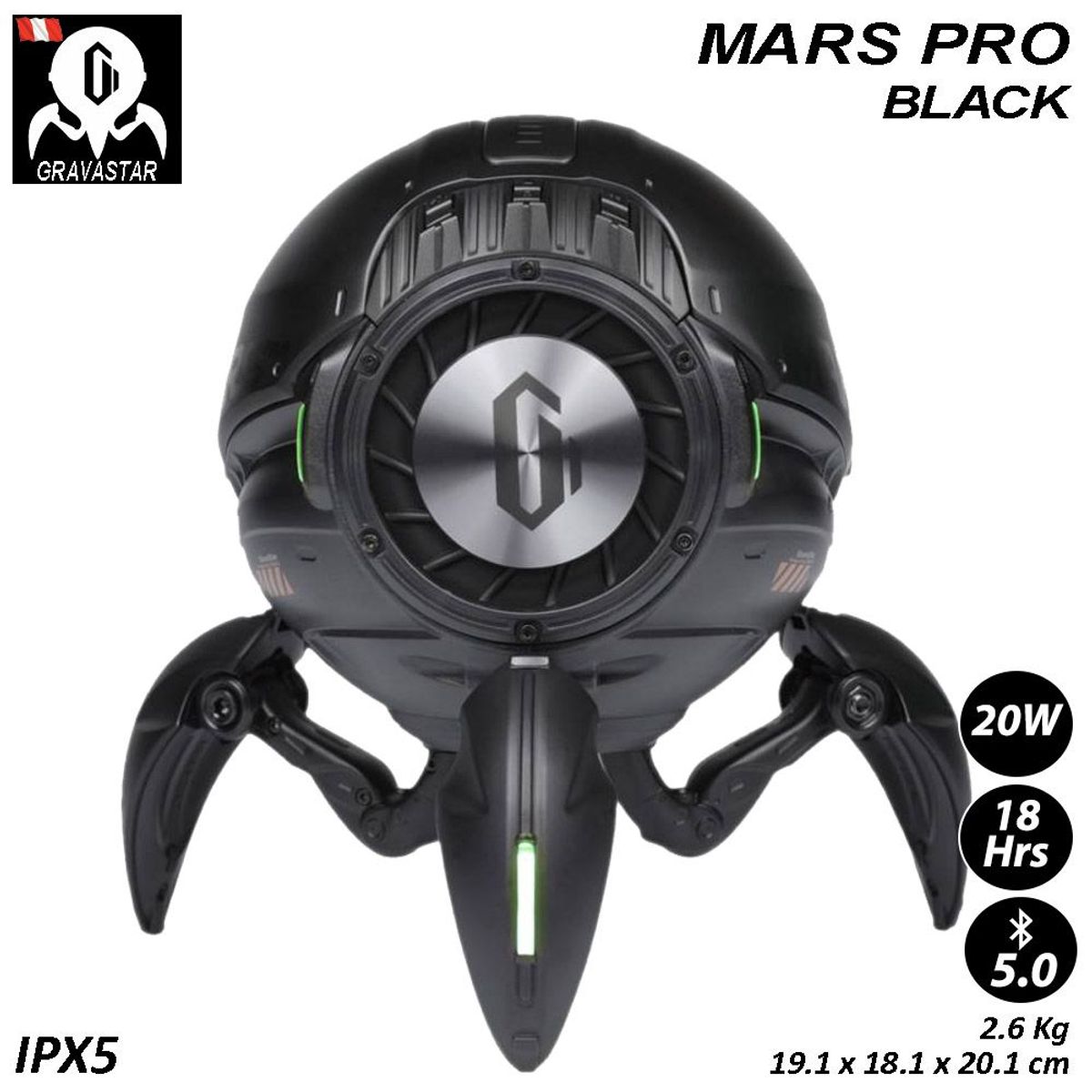 GRAVASTAR - Gravastar Mars Pro - Black Altavoz