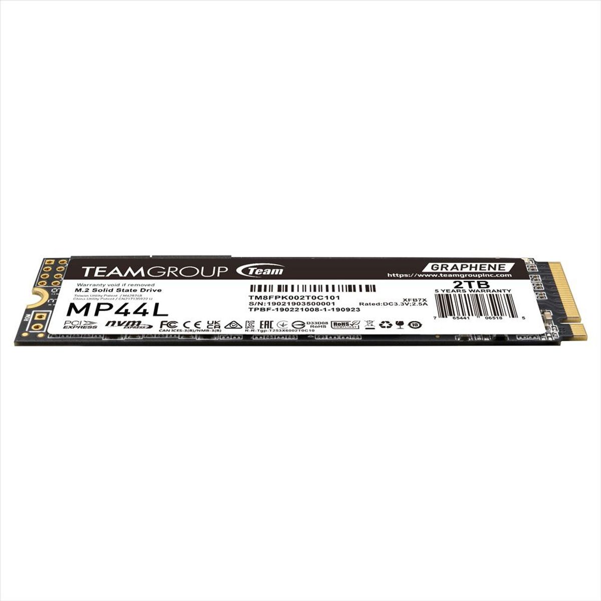 TEAMGROUP - Disco Solido SSD Teamgroup MP44L 2TB M2 2280 PCIe 4x4 NVMe