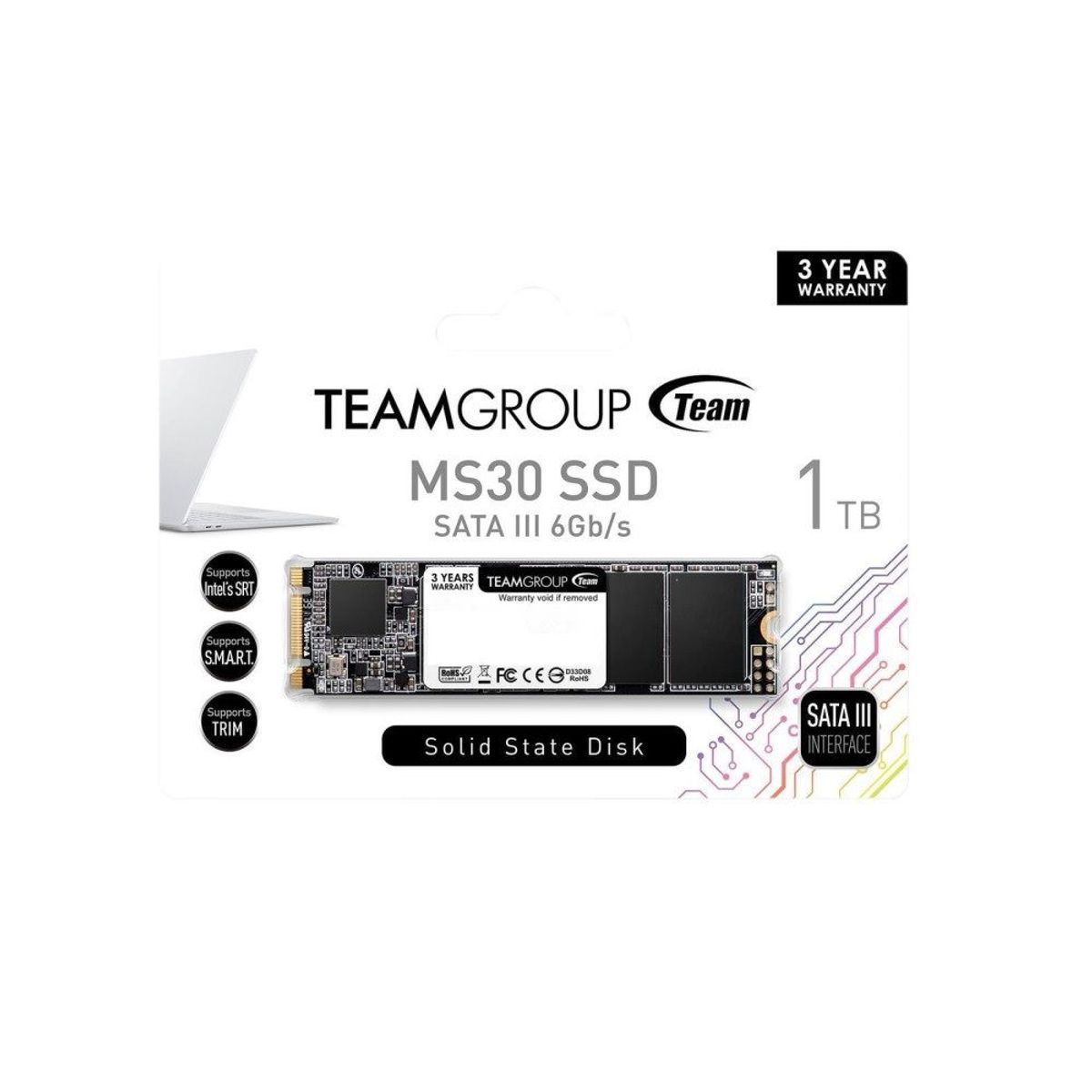TEAMGROUP - Disco Solido SSD Teamgroup MS30 1TB M2 2280 SATA III TM8PS7001T0C101