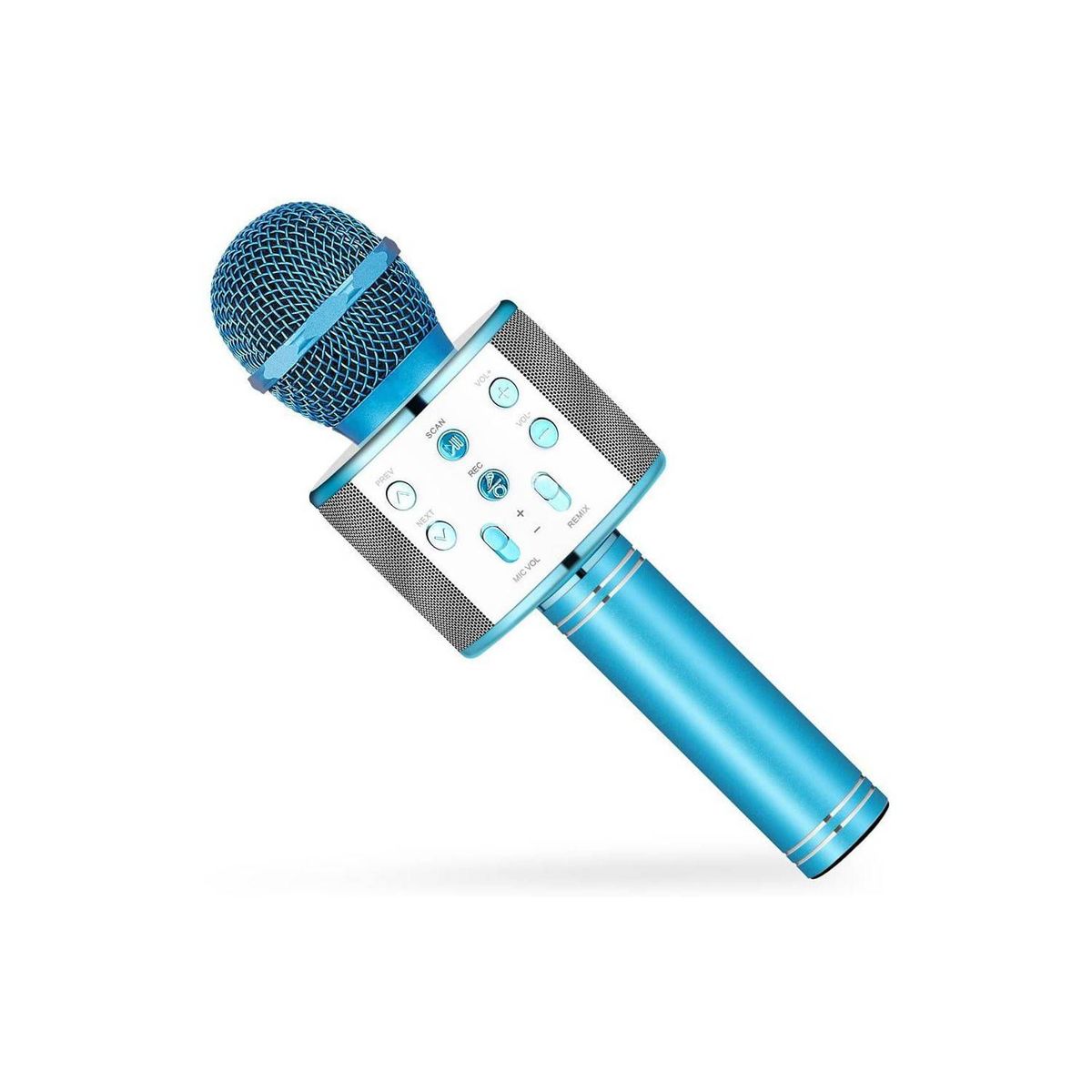 UNIVERSAL - Microfono Bluetooh Karaoke Inalambrico Parlante Itelsistem Azul