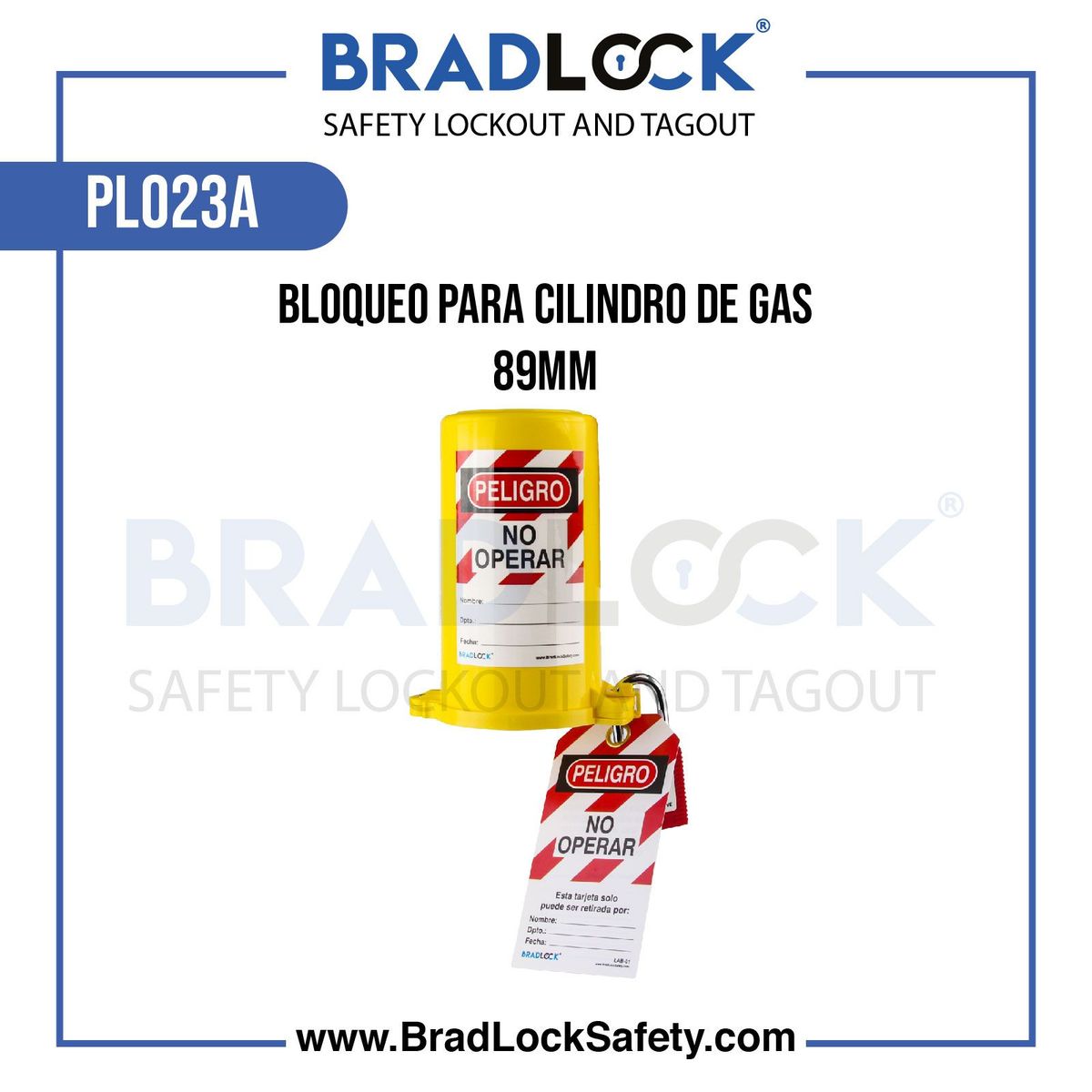 BRADLOCK - Bloqueo para Cilindro de Gas 89mm