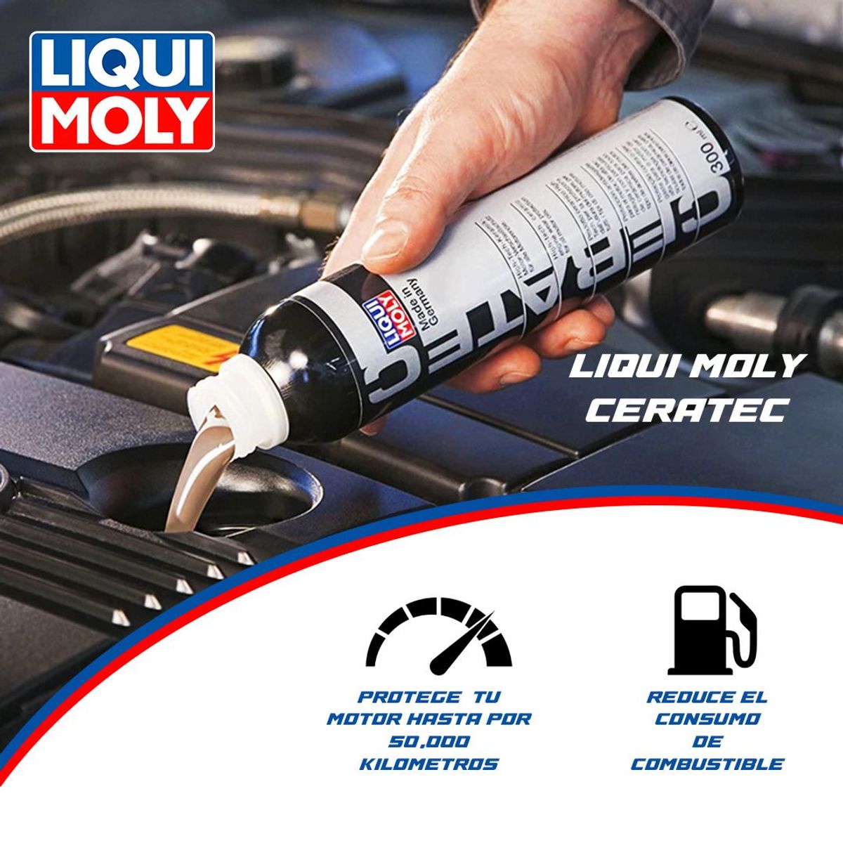 LIQUI MOLY - LIQUI MOLY CERATEC ADITIVO ANTI FRICCION MOTOR 300 ML