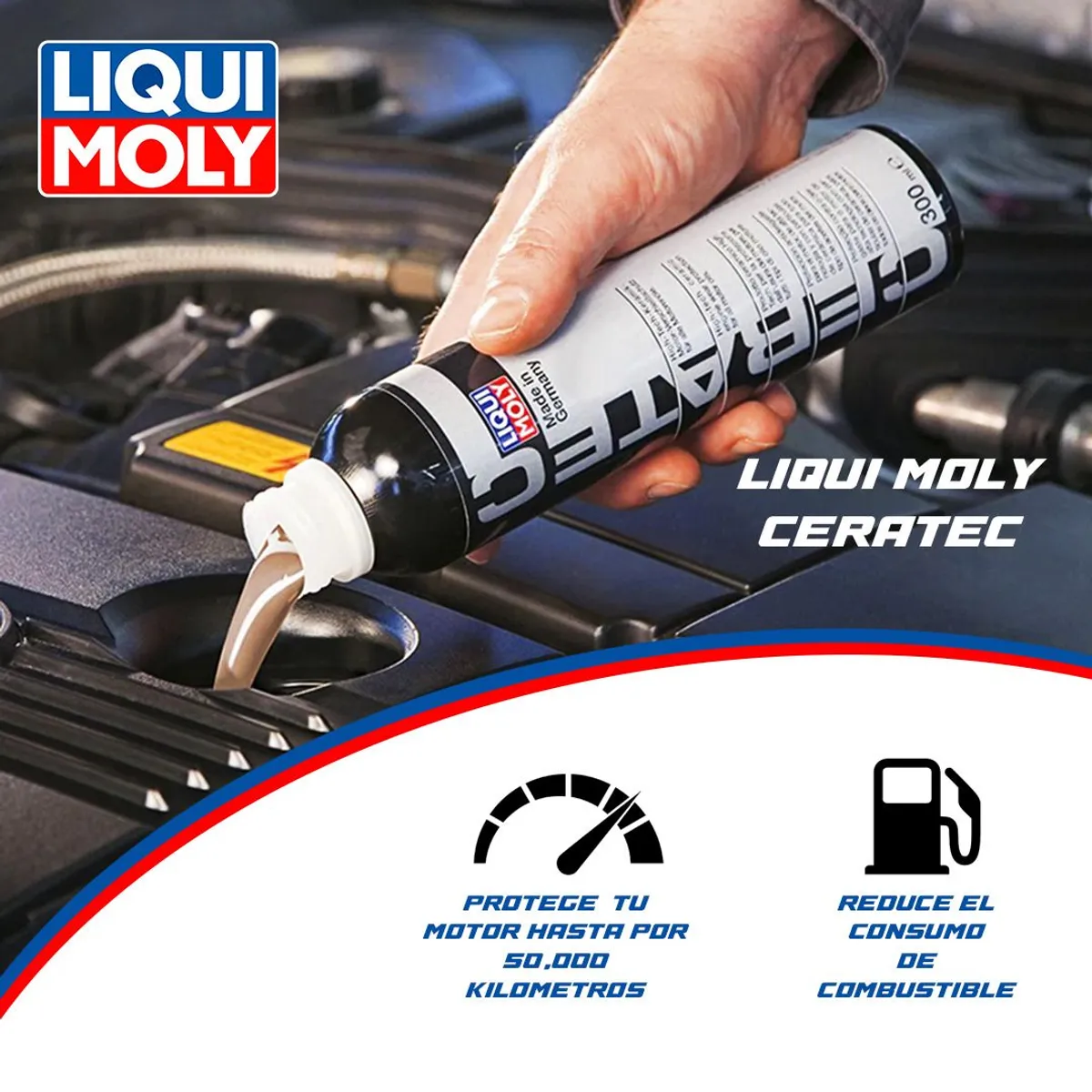LIQUI MOLY - LIQUI MOLY CERATEC ADITIVO ANTI FRICCION MOTOR 300 ML
