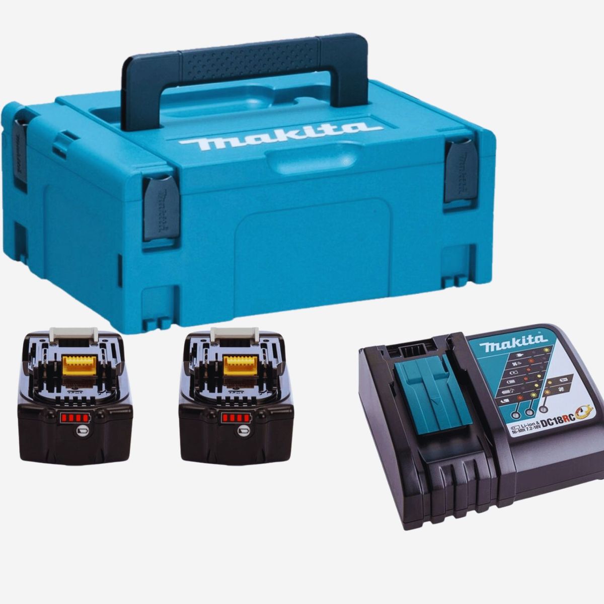 MAKITA - Amoladora Angular 4 1/2" X-LOCK 18V LXT BL 2 Bat+Carg Makita DGA469RTJ