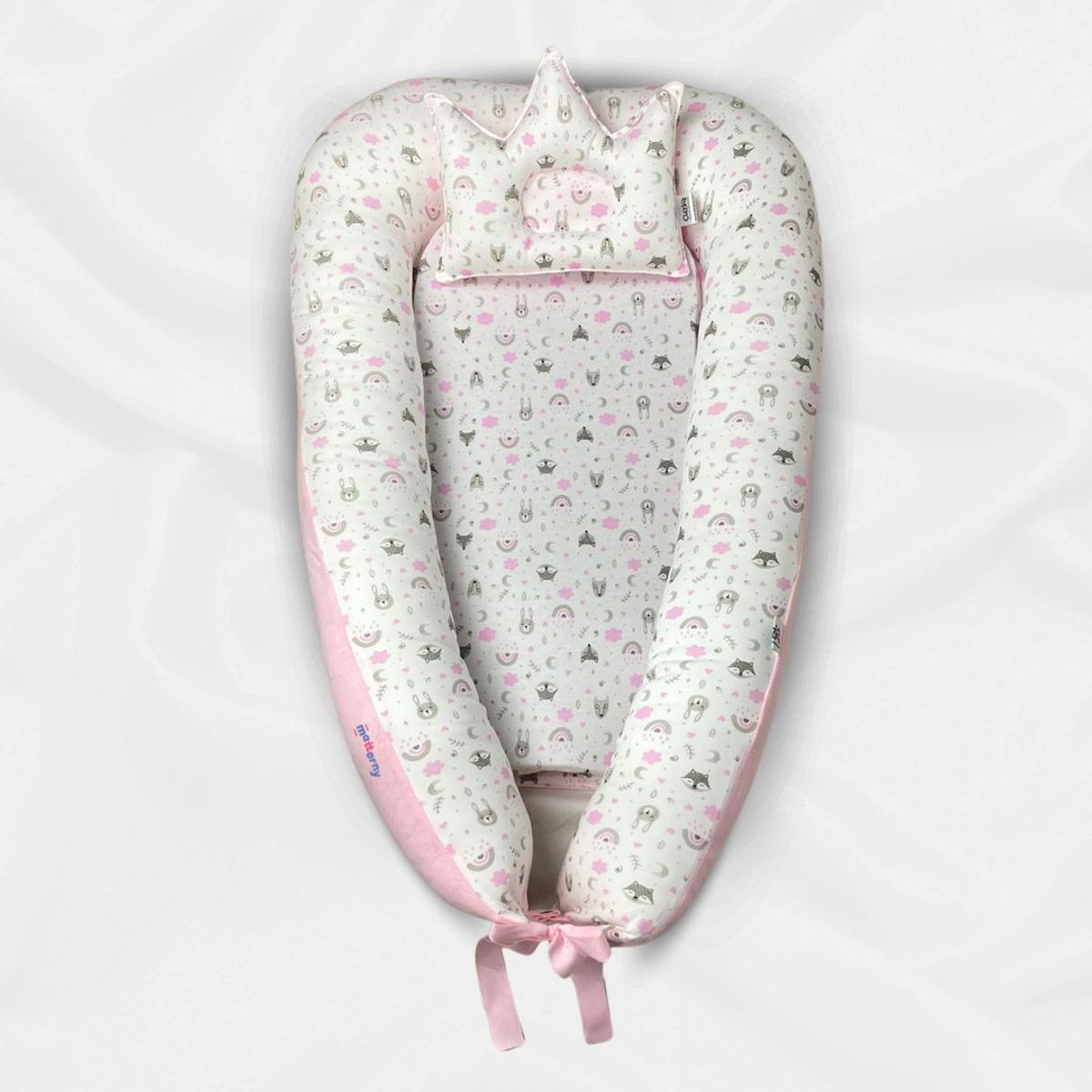 CUZKA - Nido Colecho para Bebé »QUEEN» RabbitFox Pink