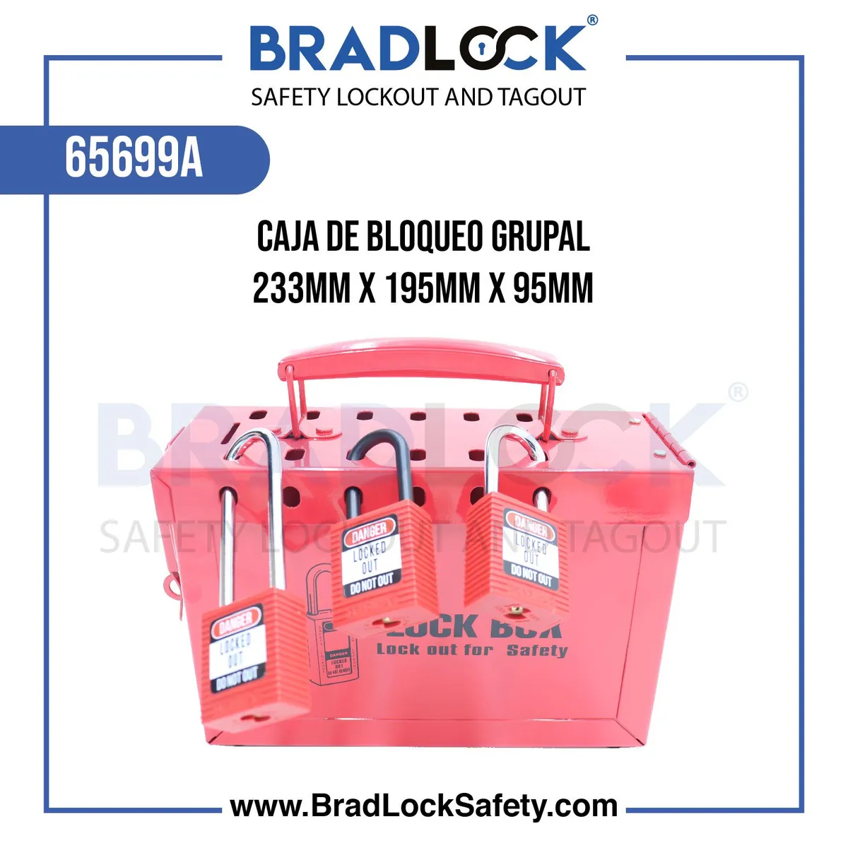 BRADLOCK - Cajas de Bloqueo Grupal de Metal