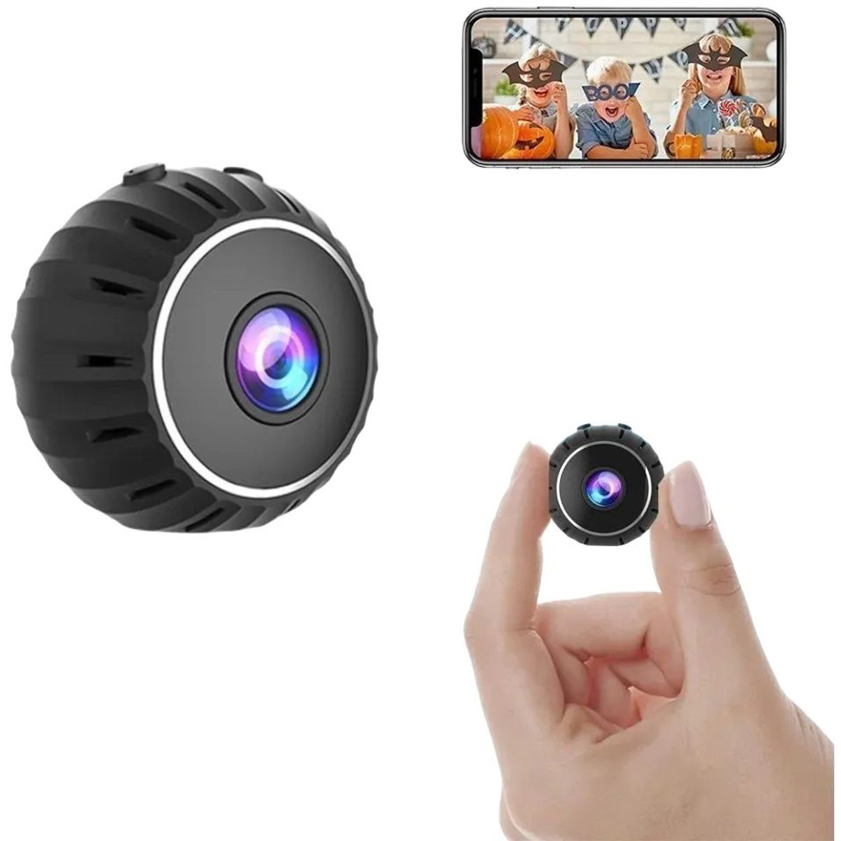 GENERICO - MINI CAMARA ESPIA WIFI HD VISTA REMOTA USB PORTATIL