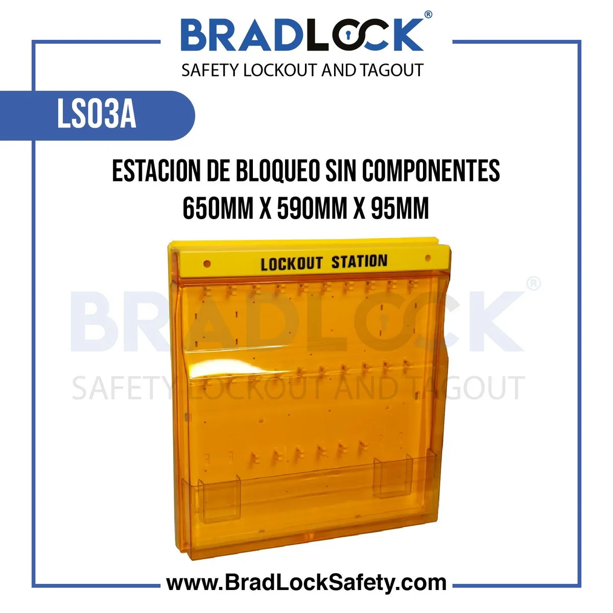 BRADLOCK - Estación para 40 Dispositivos de Bloqueo, Vacía