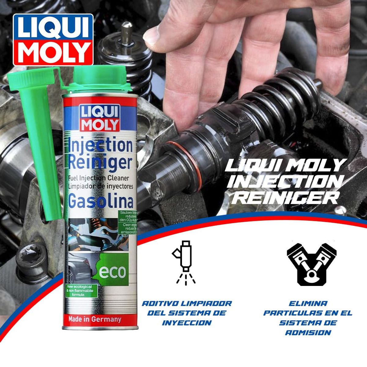 LIQUI MOLY - LIQUI MOLY ADITIVO LIMPIADOR DE SISTEMA DE INYECTORES 300 ML