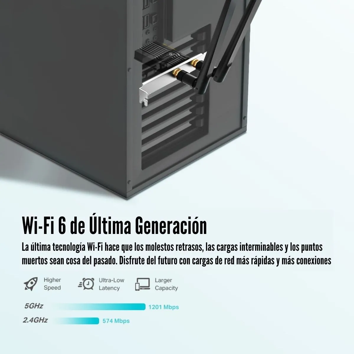 TP LINK - TP-Link - Adaptador PCIe Archer TX20E Wi-Fi 6 AX1800 Bluetooth 5.2