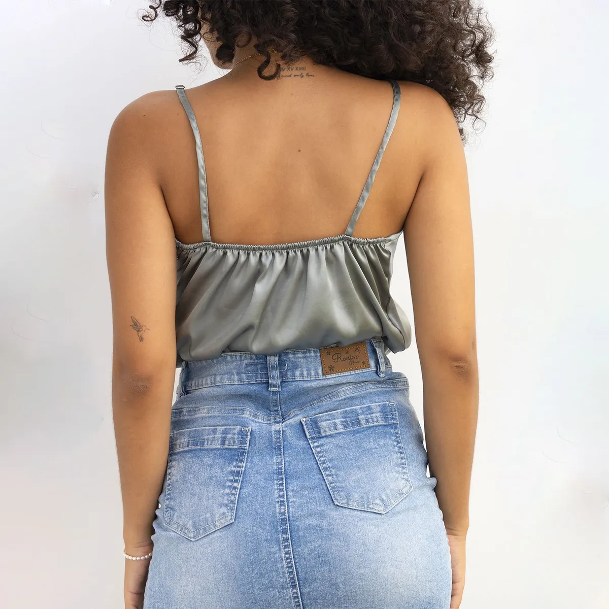 ROXJES JEANS - Blusa Bividi Satin Mujer Roxjes