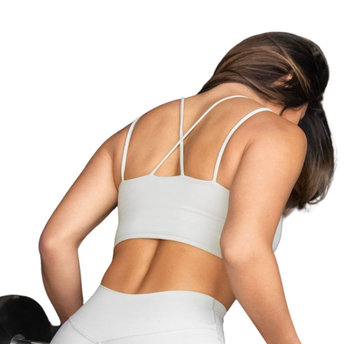 GENERICO - Top deportivo con tiras mujer - Top deportivo largo mujer - Ropa gym