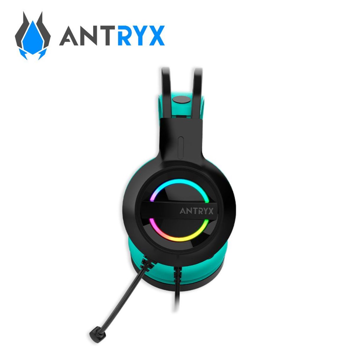 ANTRYX - Audifono Gamer Antryx IRIS K On-Ear con Microfono USB Turquesa