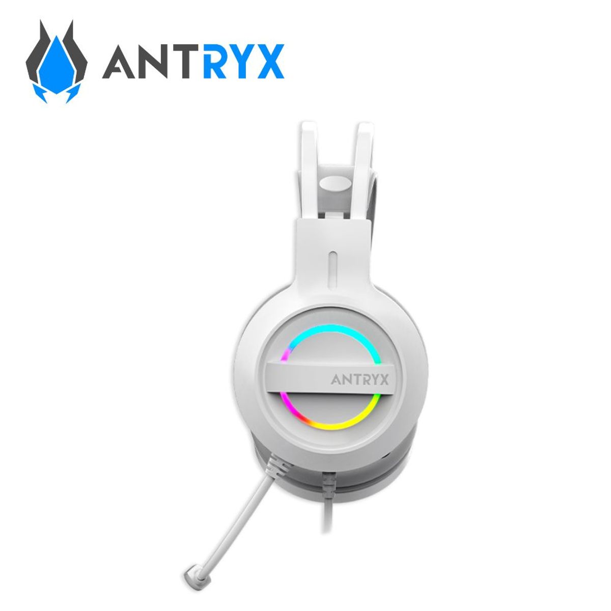 ANTRYX - Audifono Gamer Antryx IRIS W On-Ear con Microfono USB Gris