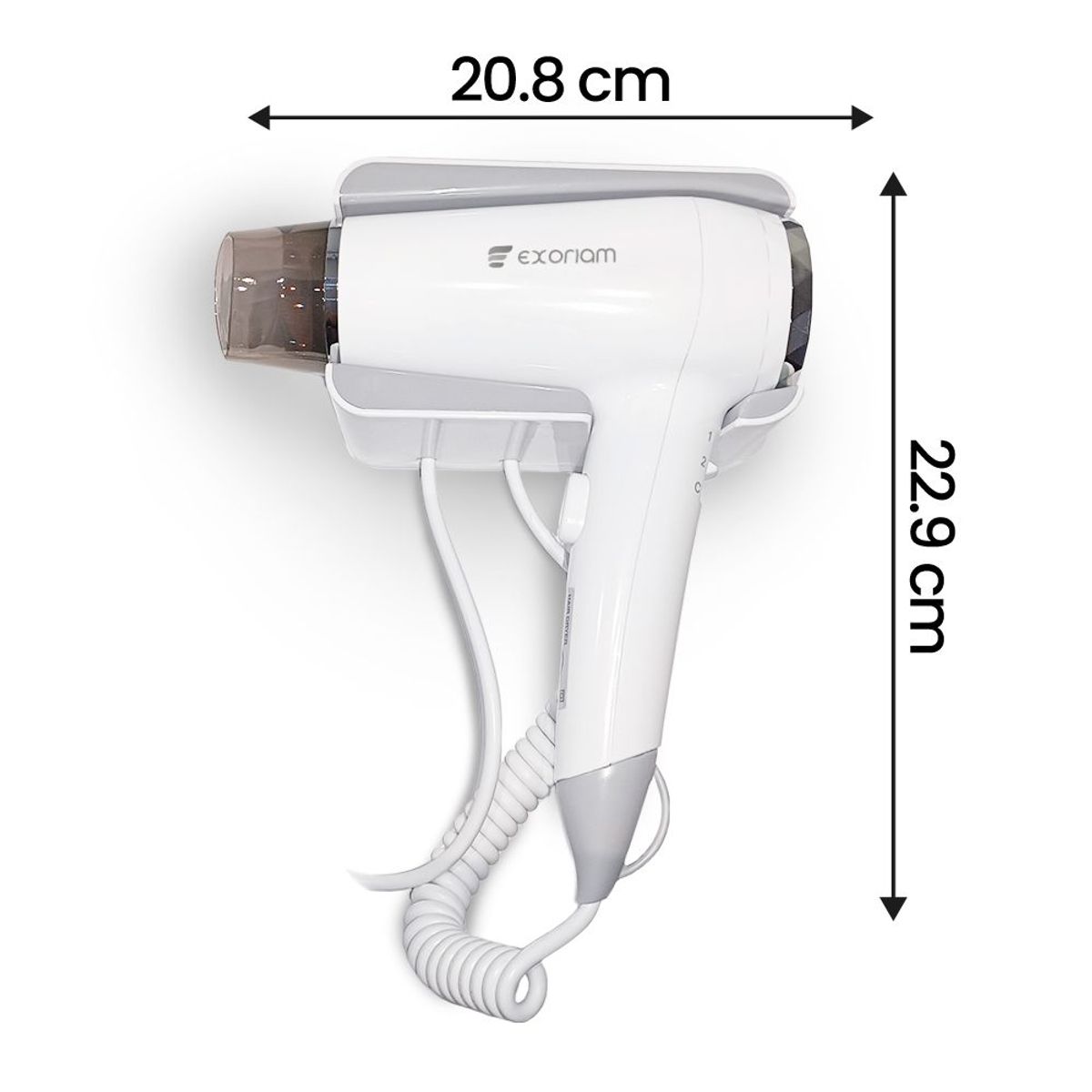 EXORIAM - Secador de Cabello a Pared Para Hoteles
