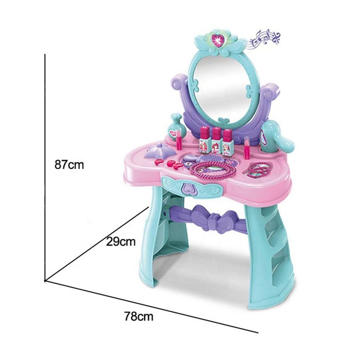 GENERICO - Set de Belleza Tocador Grande Juguete Para niños