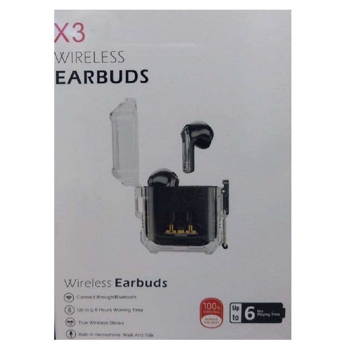 GENERICO - AUDIFONOS INALAMBRICOS  X3 - Anaranjado