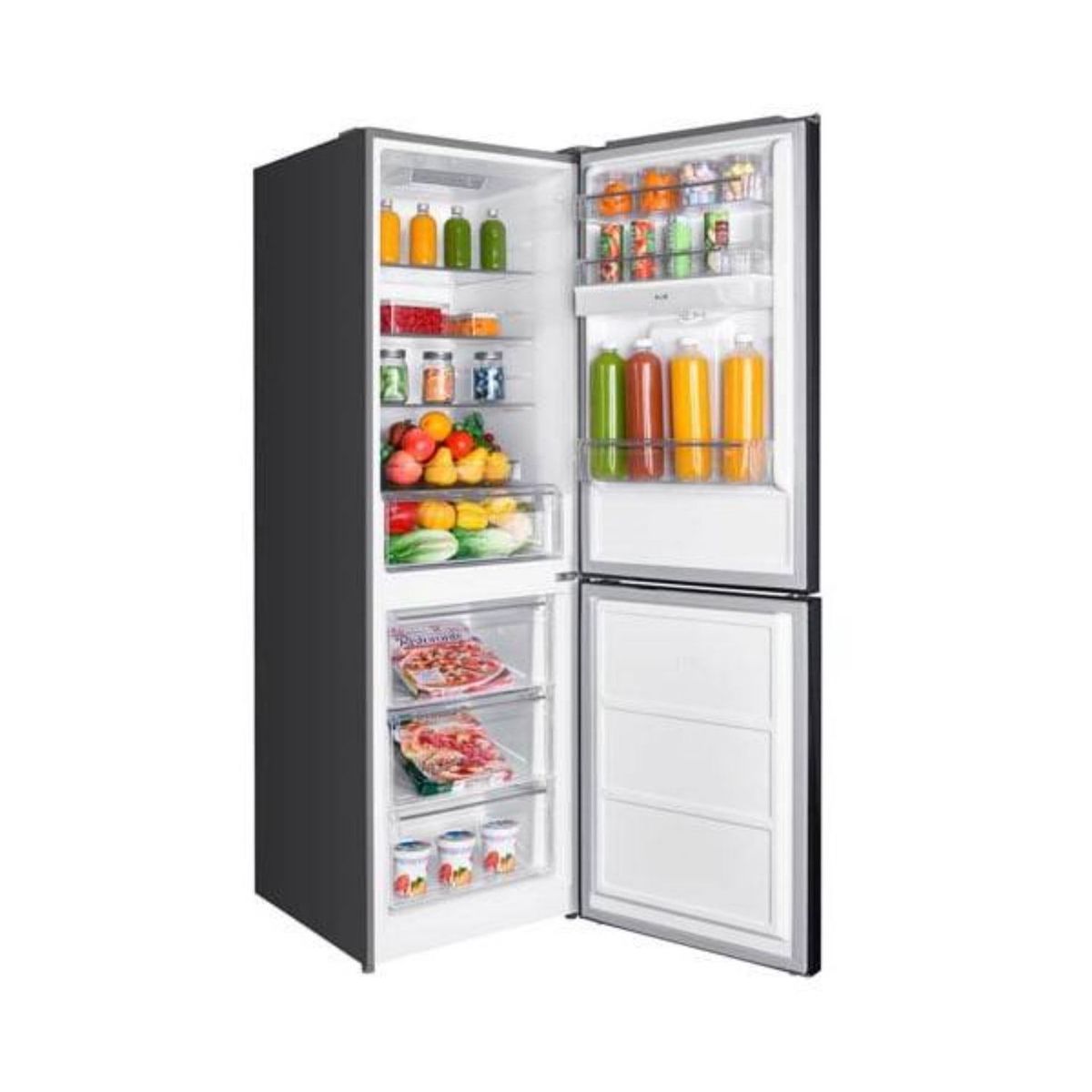 INDURAMA - Refrigeradora Indurama RI-639DN 251 A 350 LT Bottom Freezer Negro