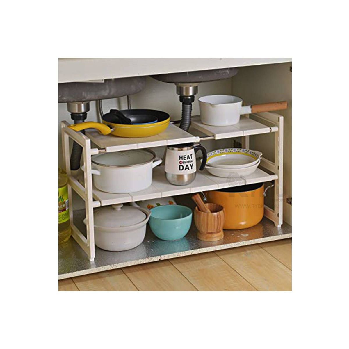 GENERICO - Estante para Gabinete de Cocina Ahorro de Espacio