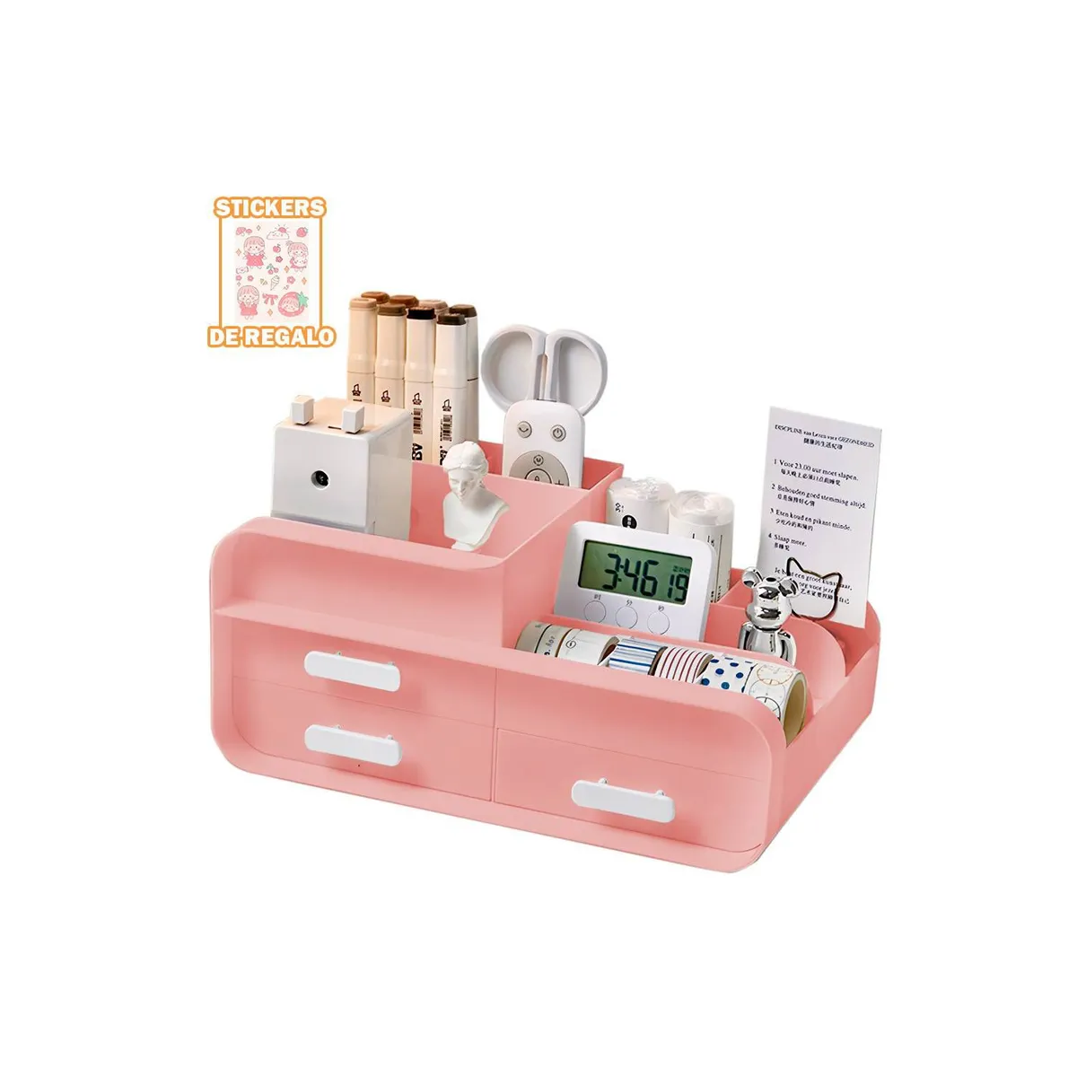 GENERICO - Caja Organizador Escritorio Oficina Porta Lapiceros