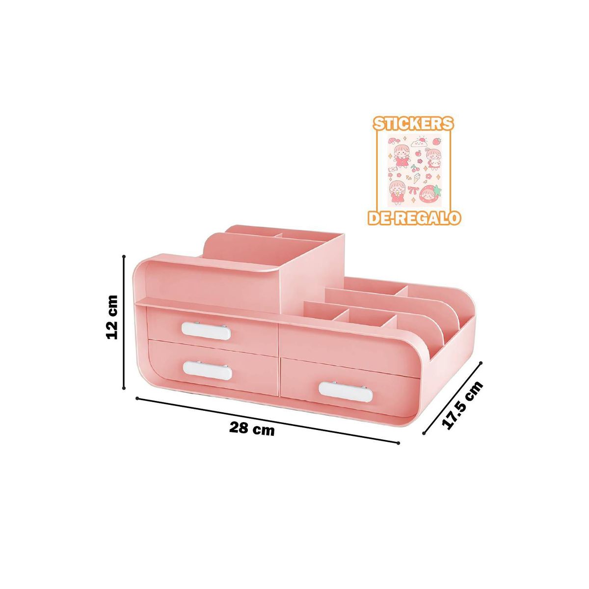 GENERICO - Caja Organizador Escritorio Oficina Porta Lapiceros