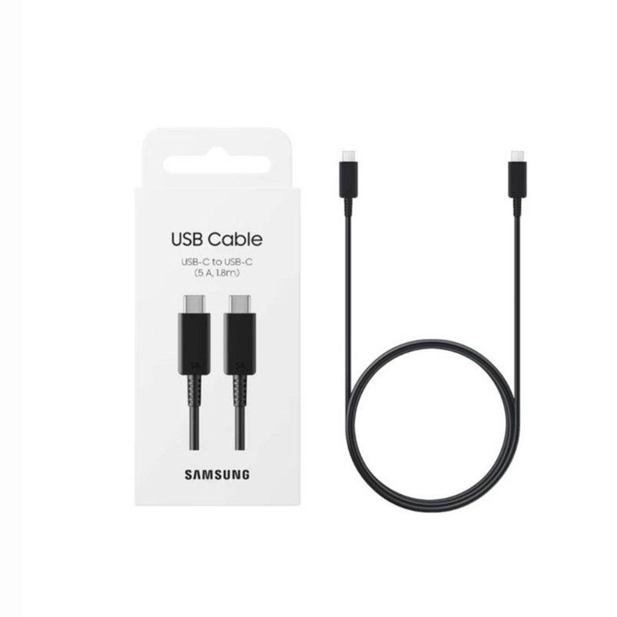 SAMSUNG - Cable Samsung Usb C a Usb C 18m 3A - Negro