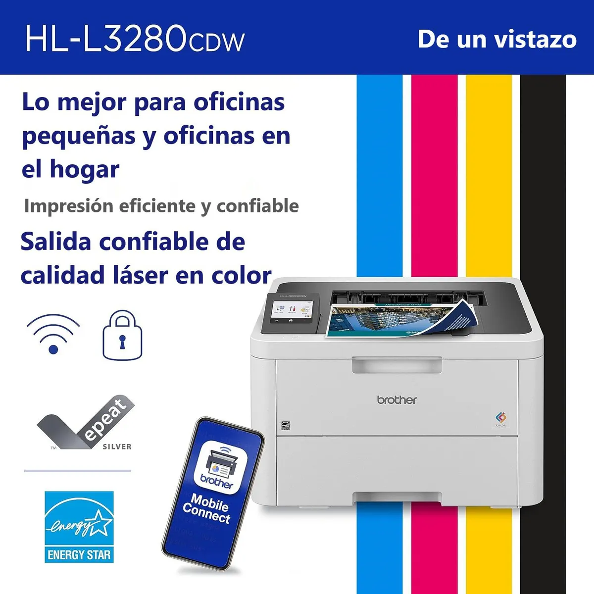 BROTHER - Impresora Brother HL-L3280CDW Laser Color Duplex Wifi