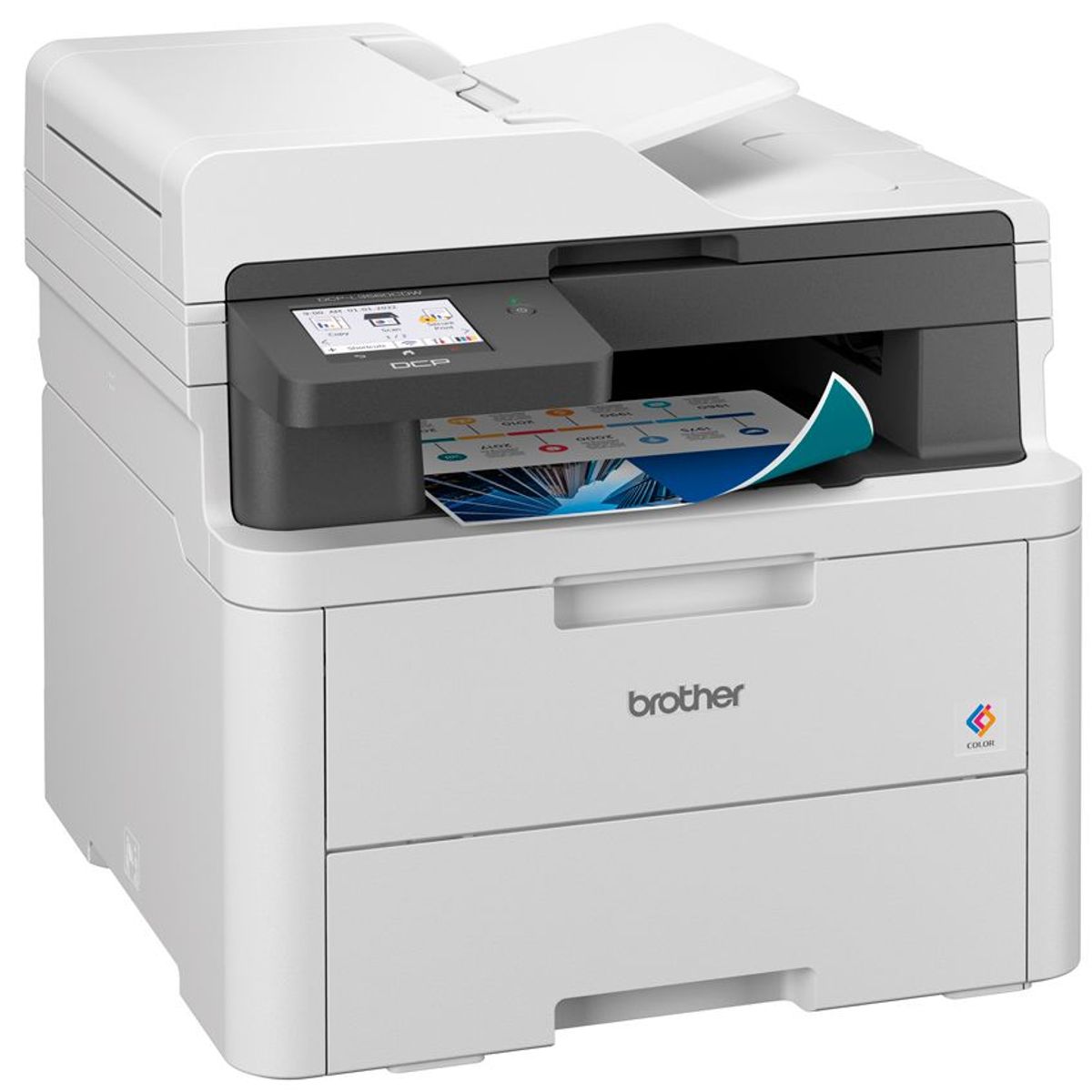 BROTHER - Impresora Brother DCP-L3560CDW Multifuncional Laser Color Wifi