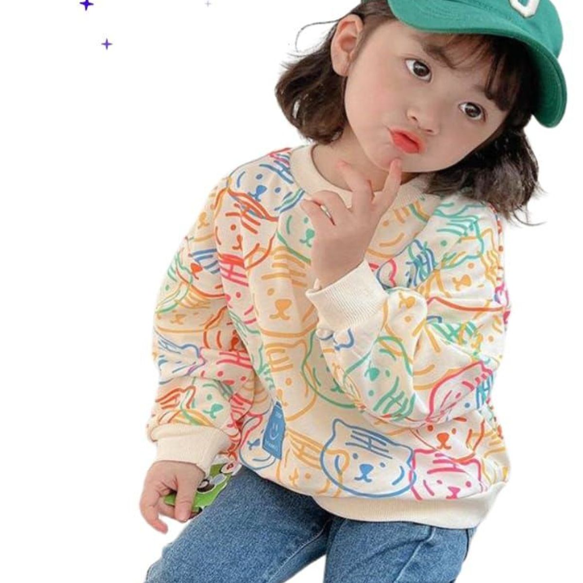 GENERICO - POLERA OSOS MULTICOLOR UNISEX