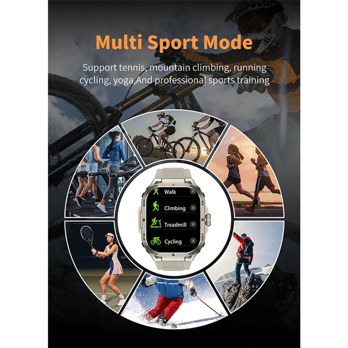 TOUMI - Reloj Inteligente Toumi GT-W Max Bluetooth Smartwatch  2.1 Amoled