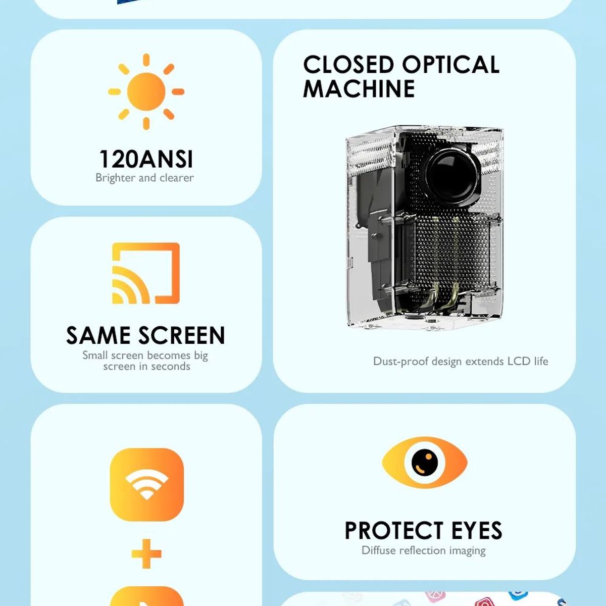 TOUMI - Toumi S3 proyector 4K WiFi 1080P 2 y 16G BT Android10