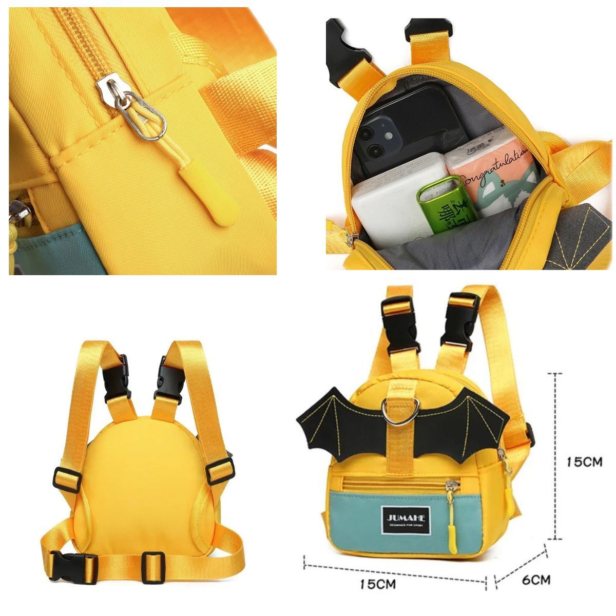 GENERICO - ARNES MOCHILA PARA MASCOTA AMARILLO INTENSO