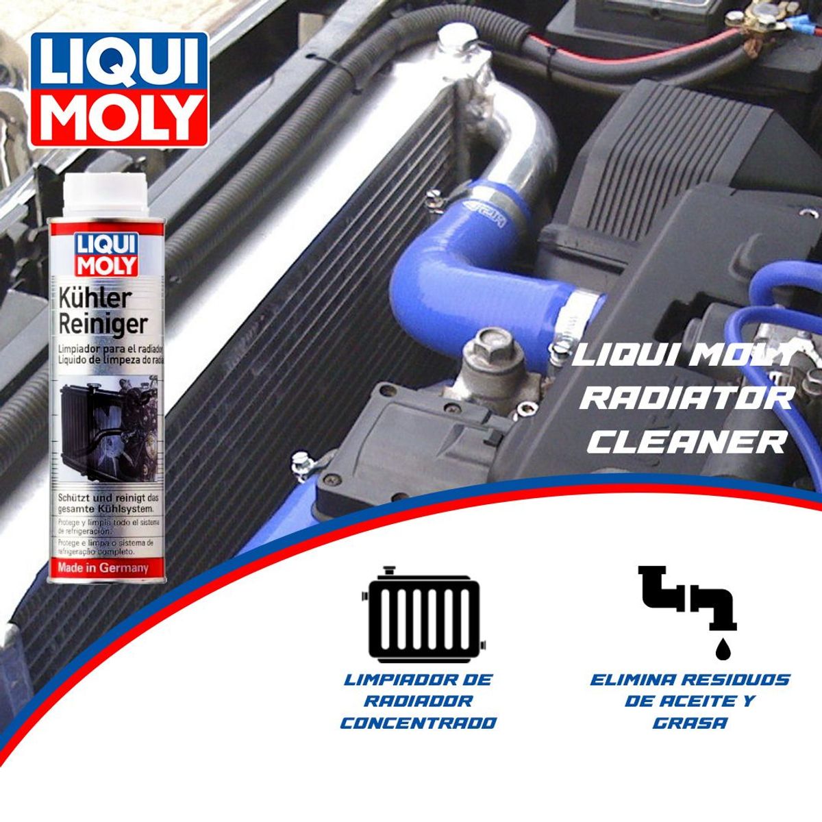 LIQUI MOLY - LIQUI MOLY ADITIVO Limpiador para Radiador Kühler Reiniger
