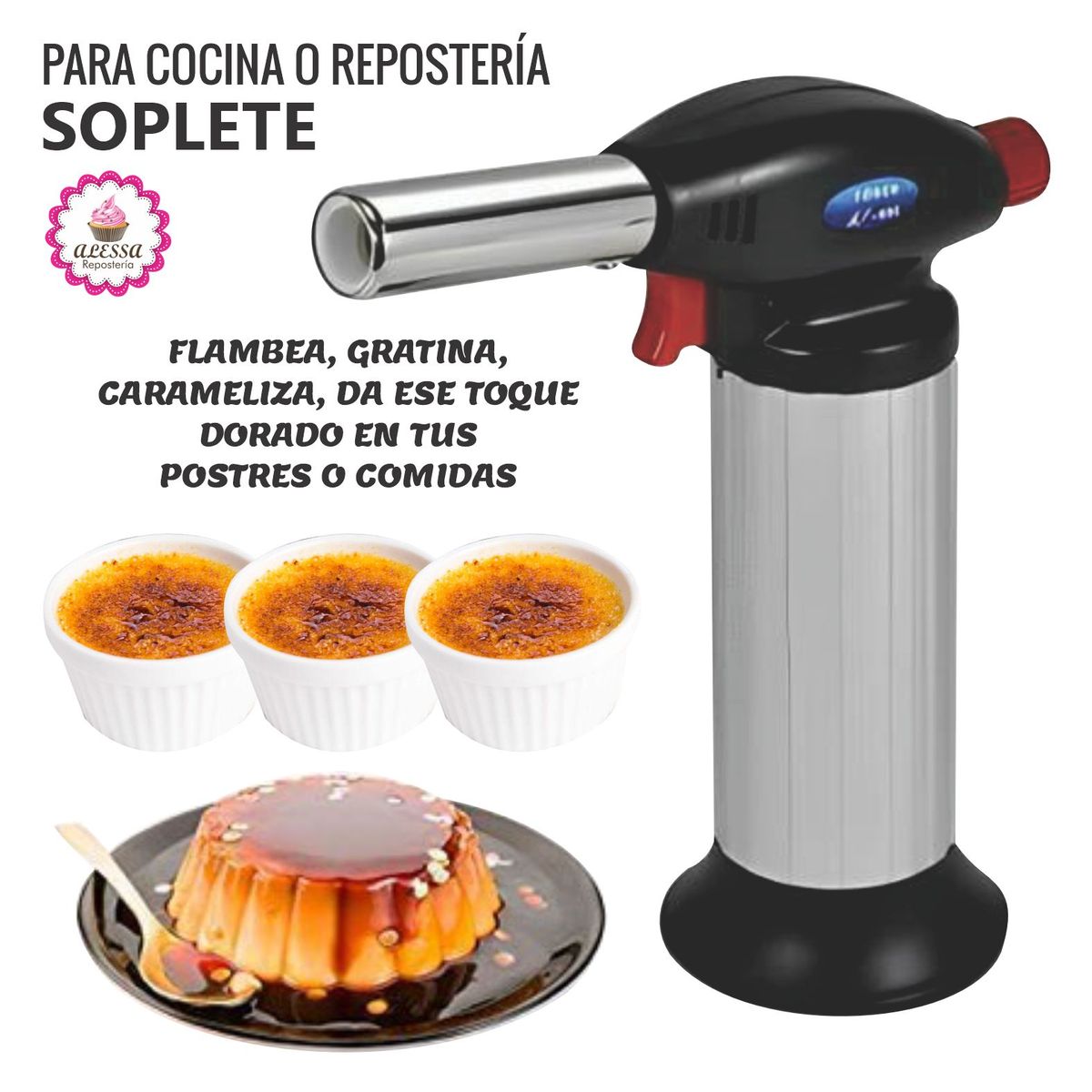 GENERICO - Soplete  Ol-600 Encendido Manual Y Diseño Ergonómico