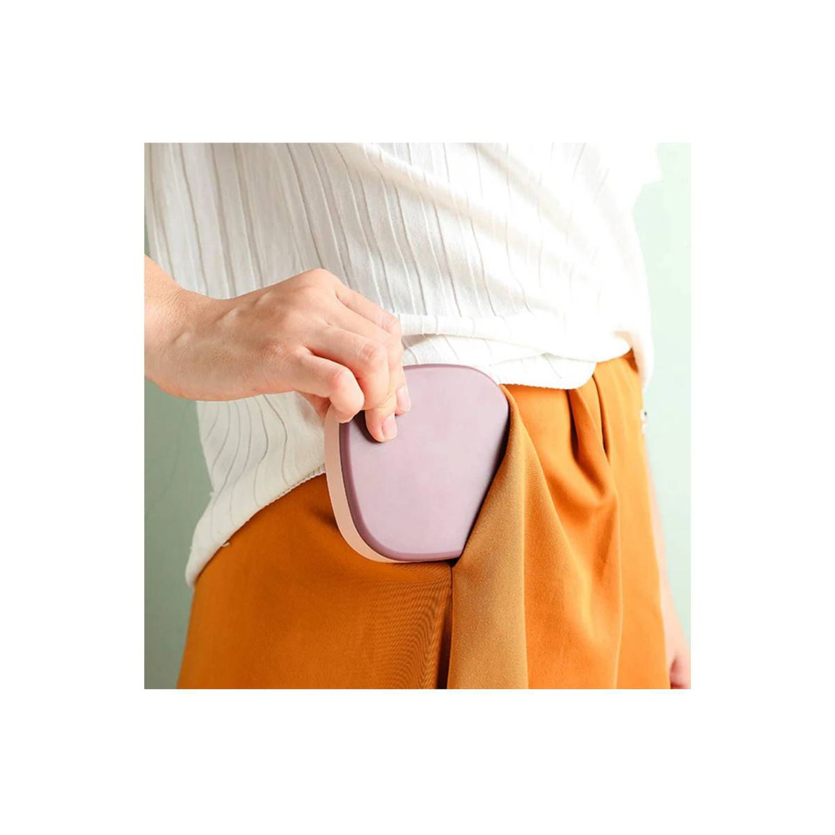 GENERICO - Joyero Organizador de Joyas con Espejo Portátil Rosado